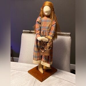 Vintage-Cracker Shop Huntington Beach clothed ,Cleo-19” on stand-Great cond